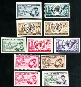 Maluki Island Stamps Mint Lot Of 30 Different All Mint