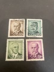 Czechoslovakia sc 301-304 comp set
