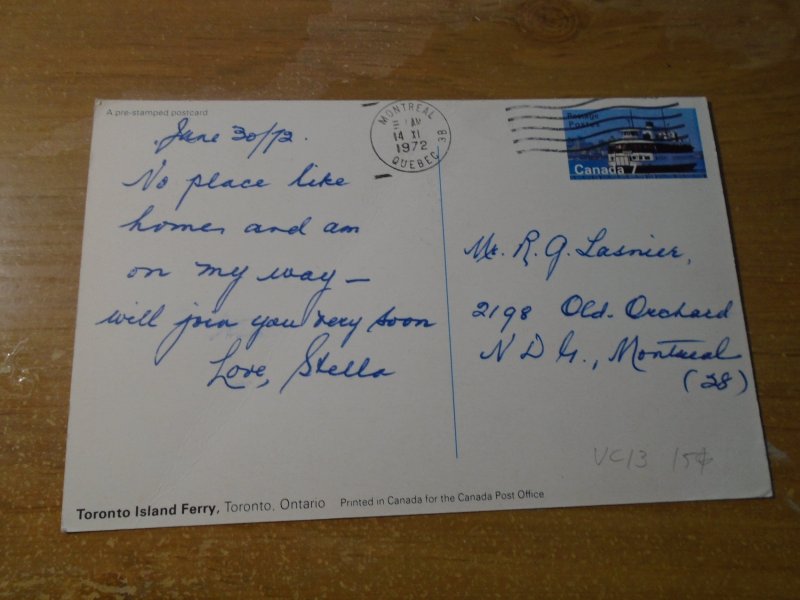 Canada  #   Webb  VC 13   used  7¢