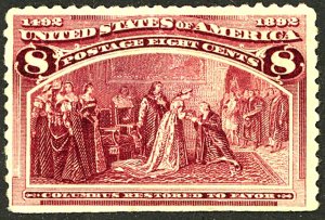 U.S. #236 MINT OG LH CREASES THIN