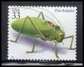 3351p 33c True Katydid Fine MNH Z4697