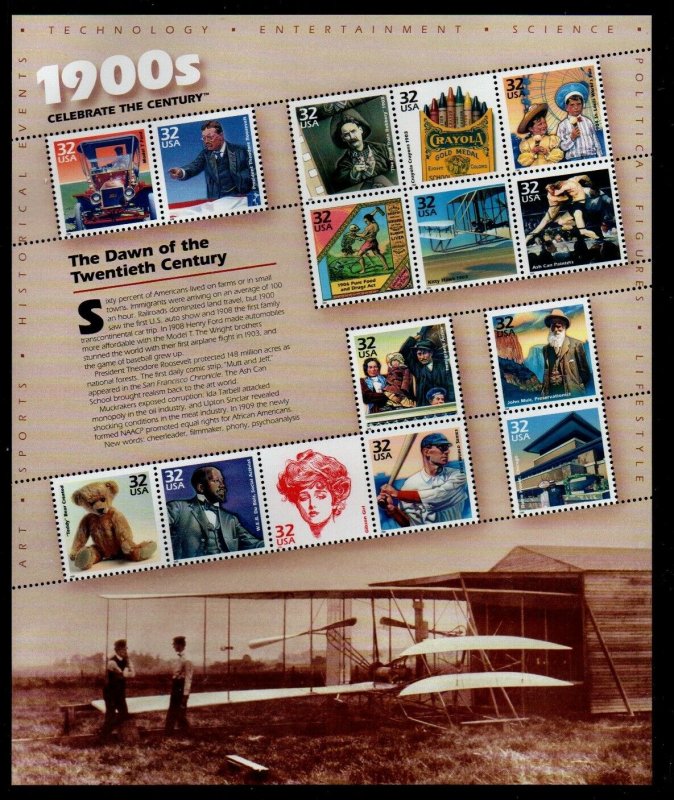 ALLY'S STAMPS Scott #3182 32c Celebrate the Century 1900's [15] MNH [CL-1]
