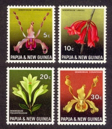 Papua New Guinea Sc# 287-90 MNH Orchids