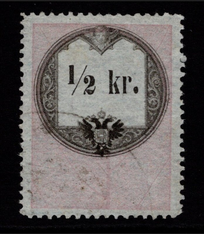 Lombardy Venetia 1/2k Used Blue Paper Perf 13.5 - S36172