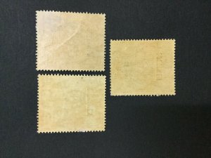 MOMEN: ANTIGUA SG #41s,43s,46s SPECIMEN 1918-17 MINT OG H/1NH(46s) #191444-222
