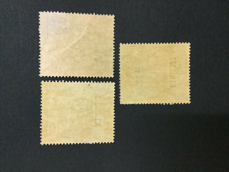 MOMEN: ANTIGUA SG #41s,43s,46s SPECIMEN 1918-17 MINT OG H/1NH(46s) #191444-222