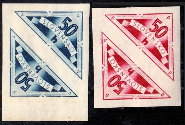 Slovakia Scott EX1-EX2 Mint never hinged.