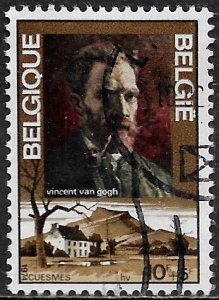 Belgium #B918 Used Stamp - Vincent van Gogh and House (b)