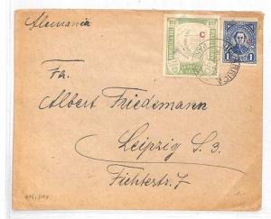 HH80 1934 Paraguay CAMPANA *C* Rural Office Gran Chaco Overprint Cover Leipzig