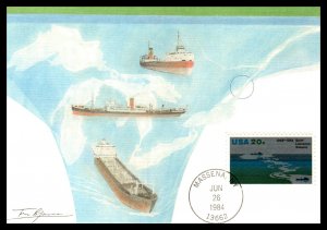US 2091 St Lawrence Seaway Fleetwood U/A FDC Maxi Card