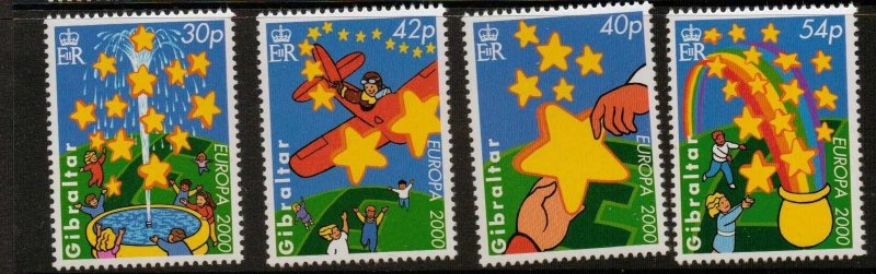 GIBRALTAR SG912/15 2000 EUROPA MNH