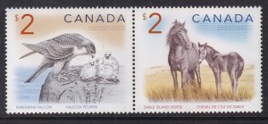 Canada 1692b Birds Horses MNH VF