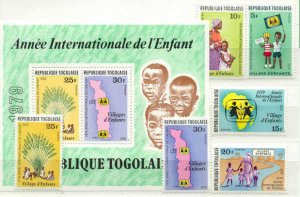Togo Mi.1360-65/bl.143 MNH VF Children year