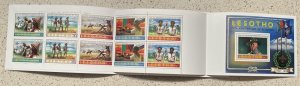 1982 Boy Scout Lesotho booklet BadenPowell 75th anniversary w SS