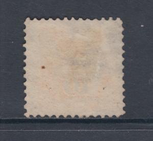 US Sc 116 used 1869 10c yellow, Negative X Fancy Cancel 