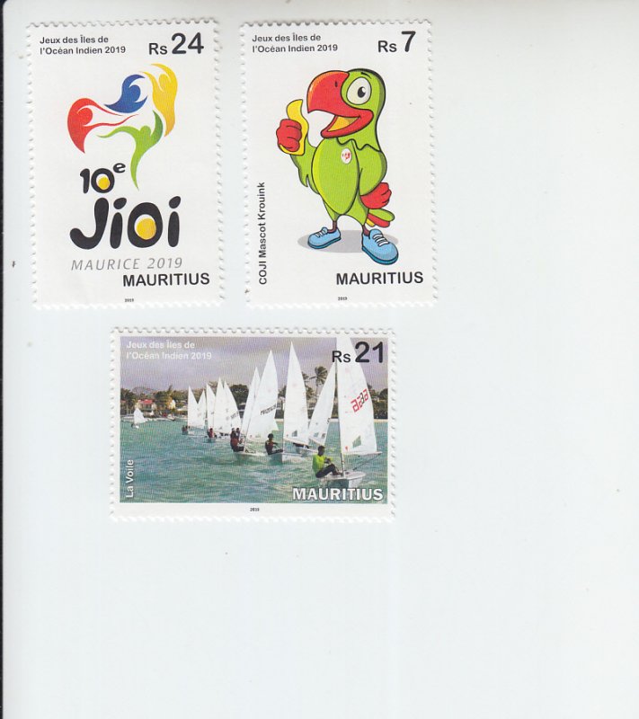 2019 Mauritius Indian Ocean Games  (3) (Scott 1193-95) MNH