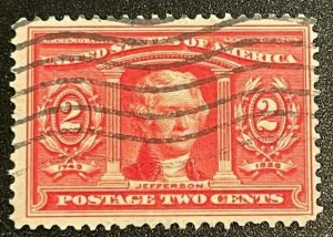 Scott#: 324 - Louisiana Purchase Exposition 2c 1904 used single stamp - Lot 6