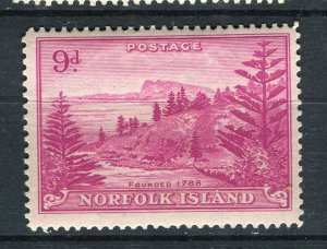 NORFOLK ISLAND; 1947 early Ball Bay issue fine Mint hinged Shade of 2d. value