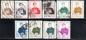 Iran/Persia Scott # 999 - 1009, used