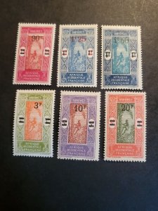 Stamps Dahomey Scott #90-6 hinged