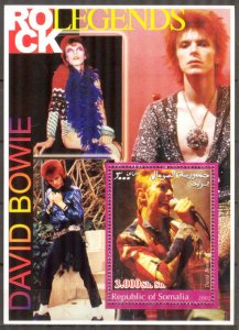 Somalia 2002 Music Rock Legends David Bowie S/S MNH Private