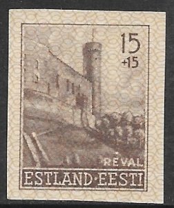 Estonia NB1: 15k + 15k Castle Tower, Tallinn, single, MH, VF