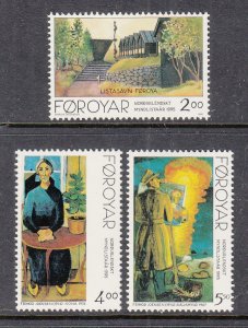 Faroe Islands 284-286 Paintings MNH VF