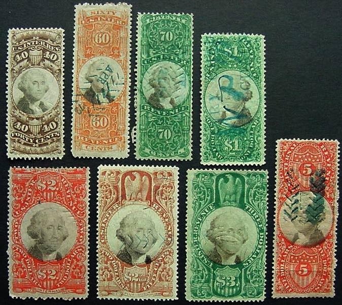 USA, Scott R141-R148, all are cut cancels