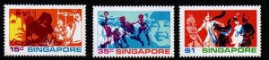 SINGAPORE SG182/4 1972 YOUTH MNH