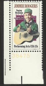 # 1755 MINT NEVER HINGED JIMMIE RODGERS AND LOCOMOTIVE