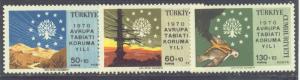 TURKEY B132-34 MNH 1970 NATURE CONSERVATION