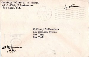 United States A.P.O.'s Soldier's Free Mail 1942 U.S. Army, A.P.O. [863] Fort ...