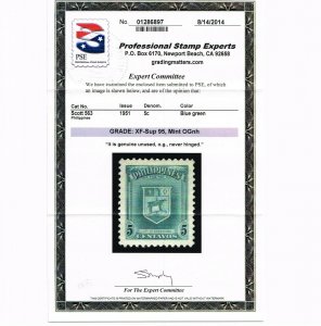 GENUINE PHILIPPINES SCOTT #563 MINT OG NH PSE CERT GRADED XF-SUPERB 95