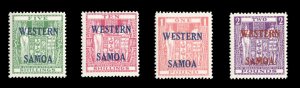 Samoa #216-219 Cat$140, 1955 set of four, never hinged