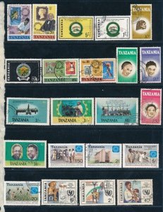 D388011 Tanzania Nice selection of VFU Used stamps