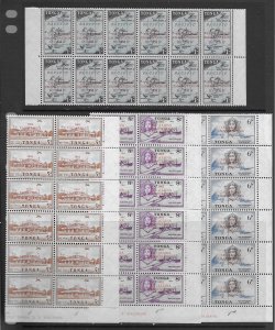 Tonga 119-26 MNH cpl sets x 12, f-vf, see desc. 2018 CV$ 104.40