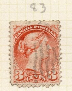 Canada 1870-88 Early Issue Fine Used 3c. 281850