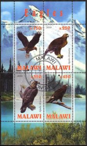 {g1302} Malawi 2010 Birds Eagles sheet Used / CTO Cinderella