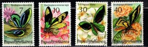 Papua New Guinea - #415 - 418 Butterflies set/4- Used