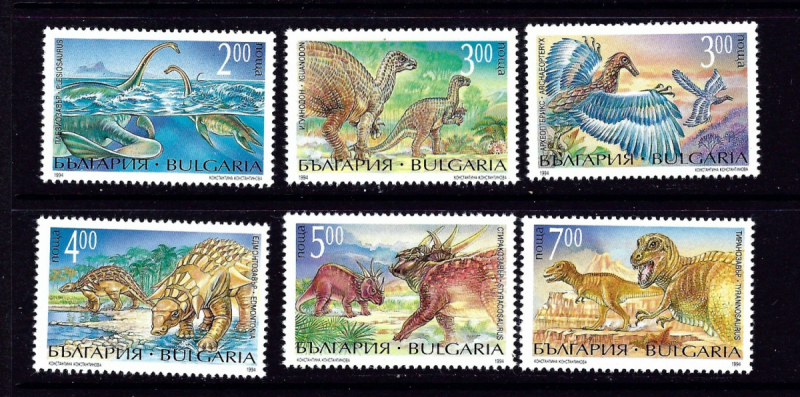 Bulgaria 3817-22 MNH 1994 Dinosaurs