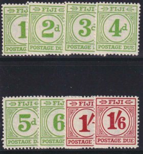 Fiji 1940 SC J12-J19 MNH Set 