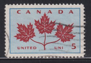 Canada 417 Canadian Maple Leaves 5¢ 1964