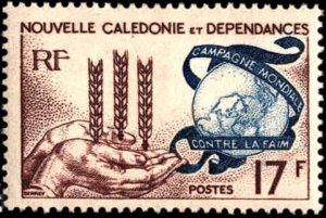 New Caledonia  #323, Complete Set, 1963, Food, Hinged