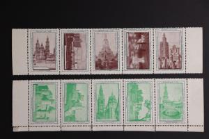 Iberia Spain world architecture Stamp Philatelic club Poster 1930 expo sheet DM