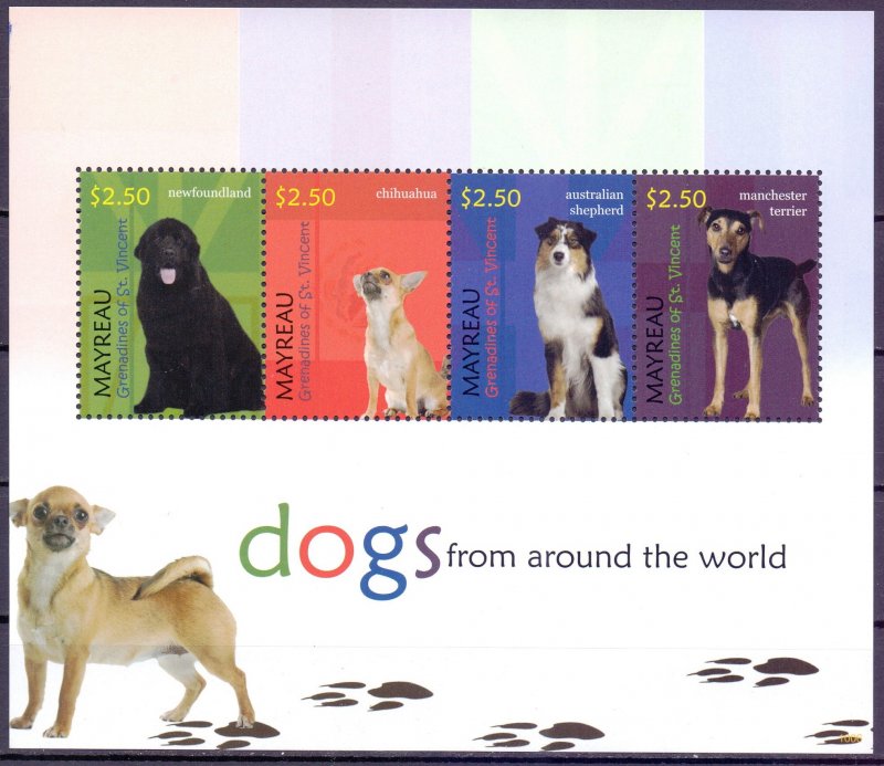 Saint Vincent and the Grenadines. 2010. Dogs. MNH.