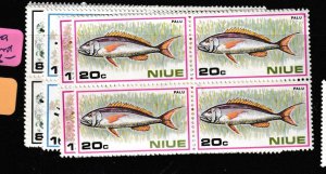 Niue SC 156-9 Block of 4 Fish MNH (6ged)