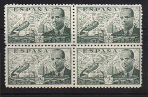 Spain #C114 VF/NH Block