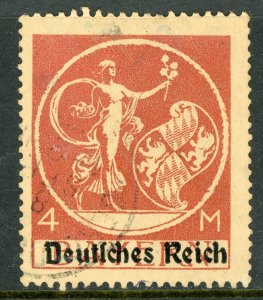 Germany States 1920 Bavaria 4mark Dull Red Scott #272 VFU G440