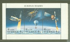 Sweden #1893A  Souvenir Sheet (Europa) (Space)