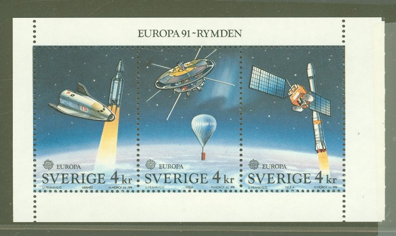 Sweden #1893A  Souvenir Sheet (Europa) (Space)